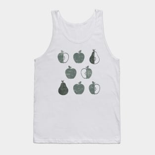 Distressed Apples and Pears in Weathered Grey Tank Top